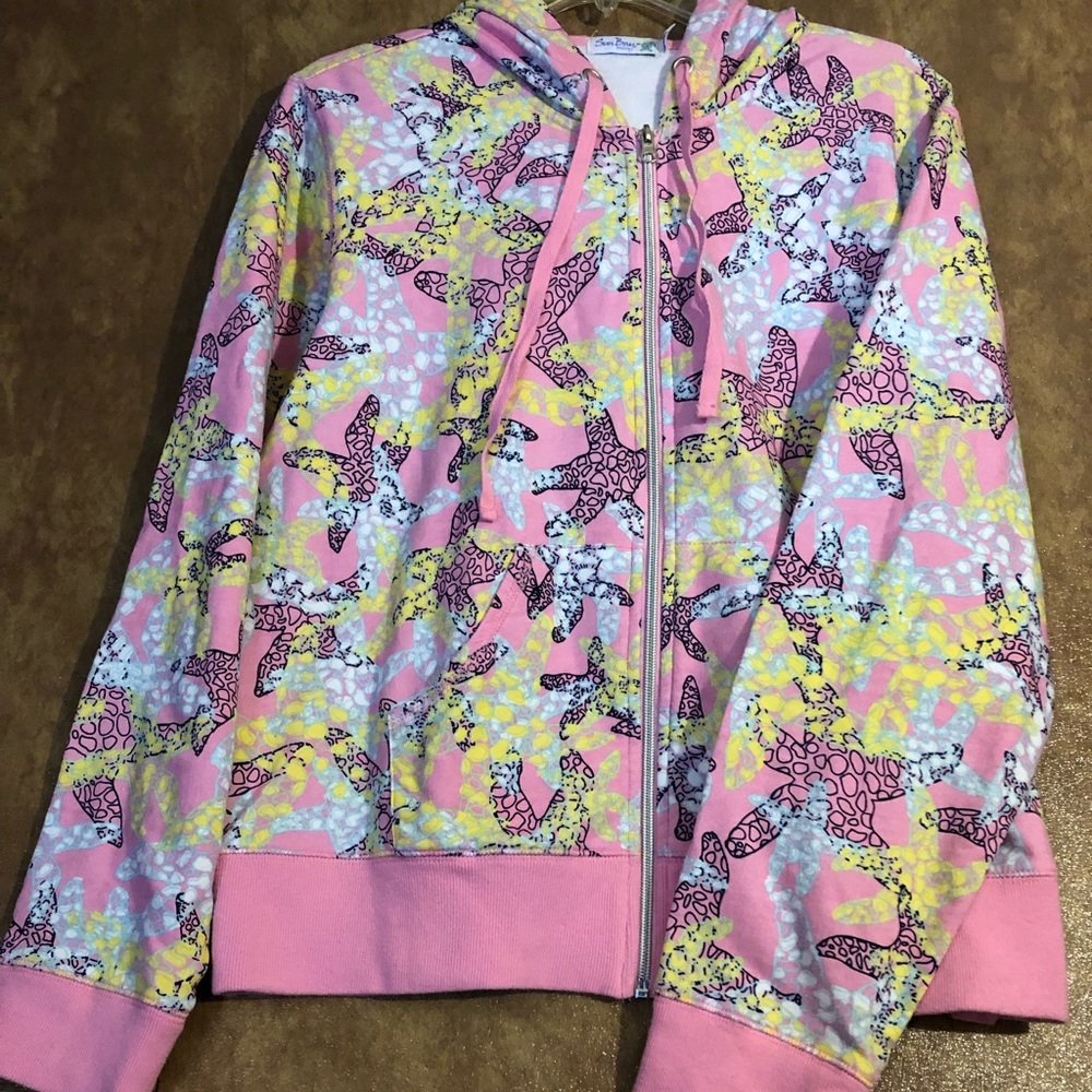 Womans zipper front sweatshirt jacket